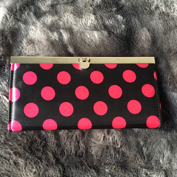 Pink polka dot wallet - Picture 1 of 4